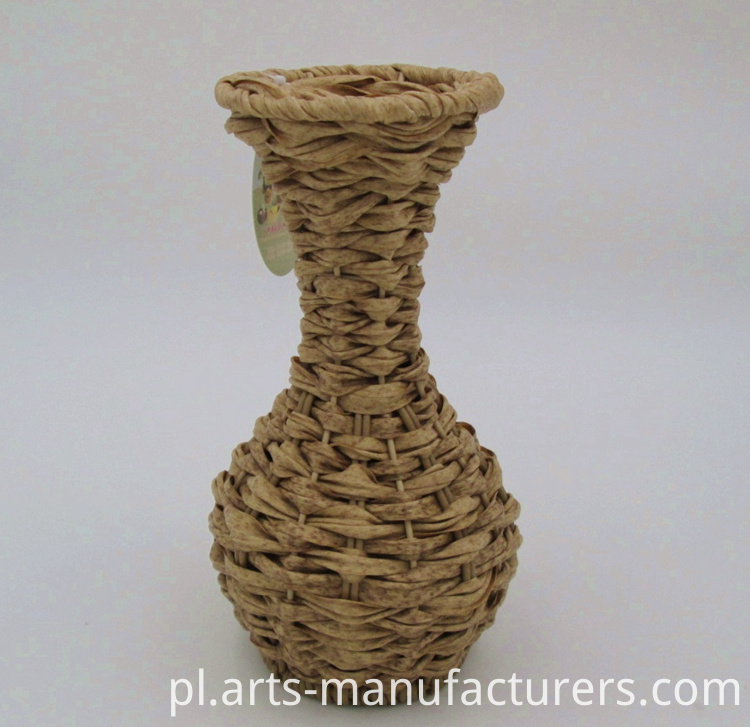 tkactwo wazon weaving flower vase